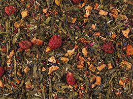 Grünteemischung Himbeere-Pfirsich aromatisiert