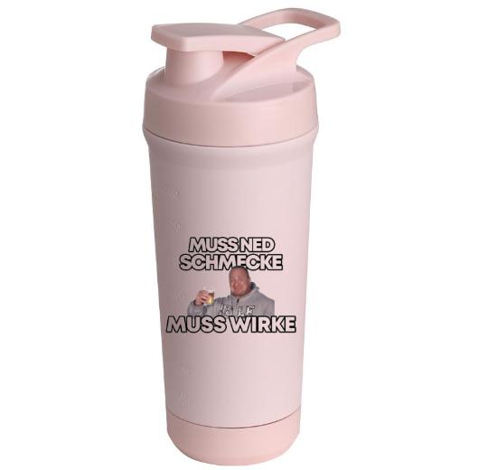 Teemando® individuell gravierter Premium Edelstahl Shaker mit deiner Wunschgravur 750ml, auslaufsicherer Deckel, Shaker-Ball, spülmaschinengeeignet für Proteinshakes, Fitness Diät Geschenk Bodybuilding