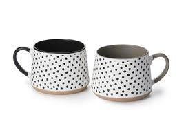 Becher "Lone" New Bone China, matt, 2-fach sortiert 0,4 l H 8 cm, Ø 8,5 cm