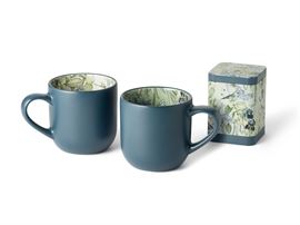 "Blue Garden" / Becher "Blue Garden" New Bone China, außen matt/innen dekoriert