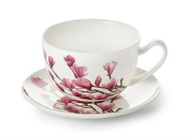 Jumbotasse "Mayumi" Fine Bone China mit Untertasse, 0,5 l H 11,8 cm, Ø 8 cm