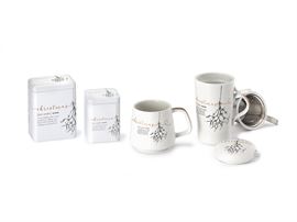 "God Jul" / Dose "God Jul", 100 g Weißblech, eckig, Stülpdeckel
