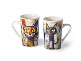 Becher "Stormy" New Bone China, 2-fach sortiert 0,35 l H 12,2 cm, Ø 7,5 cm