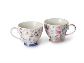 Becher "Amalie" New Bone China 2-fach sortiert, 0,3 l