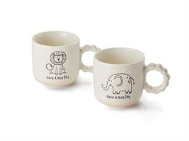 Becher "Gwendolin" New Bone China, matt, 2-fach sortiert 0,35 l