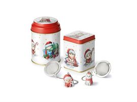 "Christmas Cats" / Dose "Christmas Cats", 100 g Weißblech, eckig, Stülpdeckel,