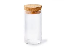 Korkglas "Enid" Glas mit Korkverschluss, rund Inhalt 0,29 l H 14 cm, Ø 6 cm