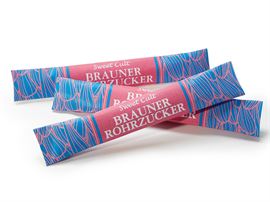 Bistrozucker, Rohrzucker, braun, fein 1000 St à 4 Gramm