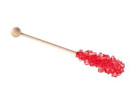 Kandissticks, aromatisiert, Erdbeere Karton à 100 Stück, Länge ca. 11 cm
