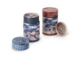 Dose "Crane", 150 g Weißblech, rund, Aromaverschlussdeckel 2-fach sortiert H 11,7 cm, Ø 7,5 cm