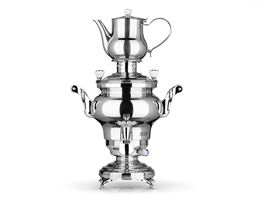 Samowar "Odessa+" 3 l, Edelstahl 18/10 UVP 649 € 33 x 25 x 53,5 cm