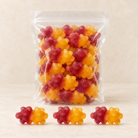 Tee-Bären Best Friends Kirsche & Banane, 1 kg – TEEMANDO Atelierbild