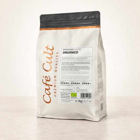 Espresso Orgánico in 1 kg Tüte, ganze Bohne DE-ÖKO-006 Kaffee – TEEMANDO Atelier