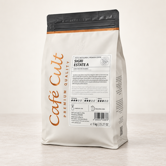 Kaffee Papua Neu Guinea Sigri Estate in 1kg Tüte, ganze Bohne – TEEMANDO Atelier