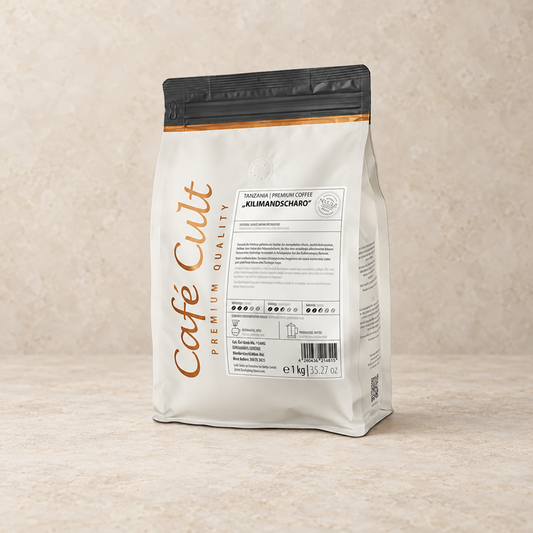 Kaffee Tansania Kilimandscharo in 1 kg Tüte, ganze Bohne – TEEMANDO Atelier