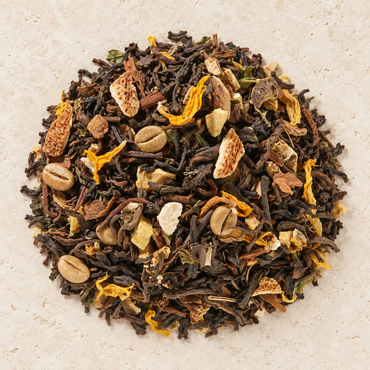 BIO Schwarzteemischung Pu Erh k.b.A. Limette Minze Limetten-Minz-Note DE-ÖKO-006 VO2018/848 aromatisiert 1 kg