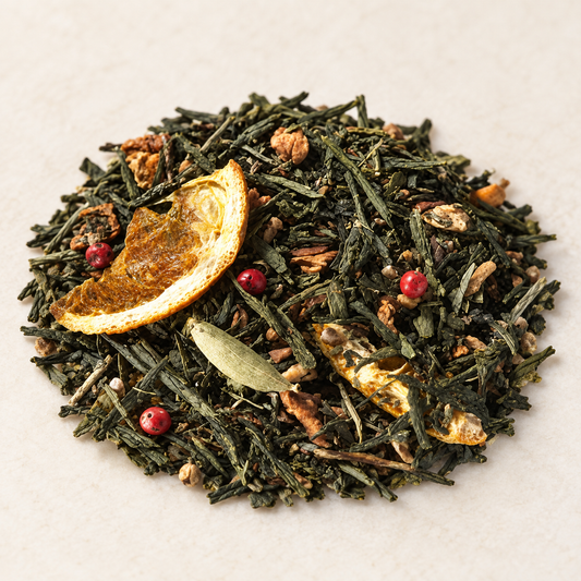 Grüntee Sencha Orangenplätzchen – Atelier-Produktbild