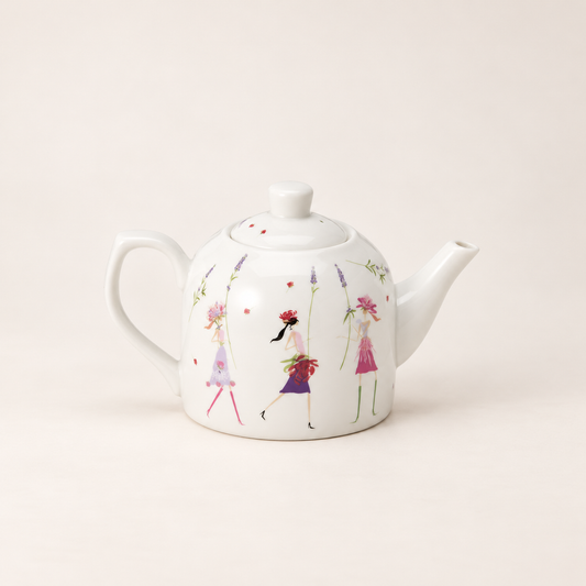 Kanne "Flower Girls" Porzellan 0,6 l Cha Cult – TEEMANDO Atelier