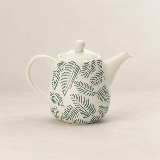 Kanne "Merima" Porzellan mit Relief 0,7 l ChaCult – TEEMANDO Atelier
