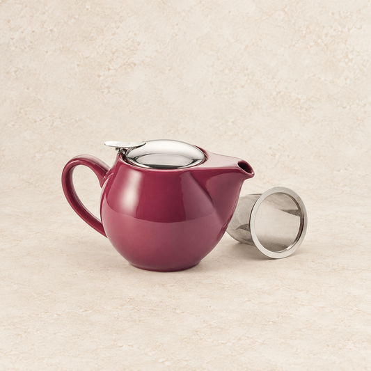 Kanne Saara lila 0,5 l mit Teesieb – TEEMANDO Atelier
