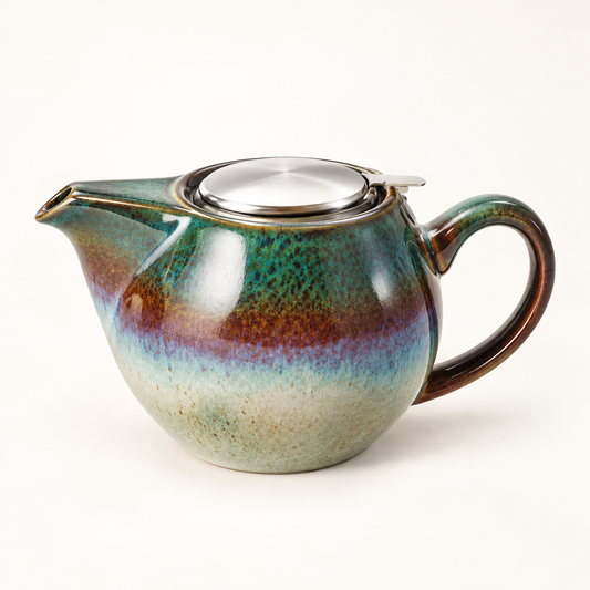 Teemando Atelier – Kanne Saara Reactive Glaze hellgrün