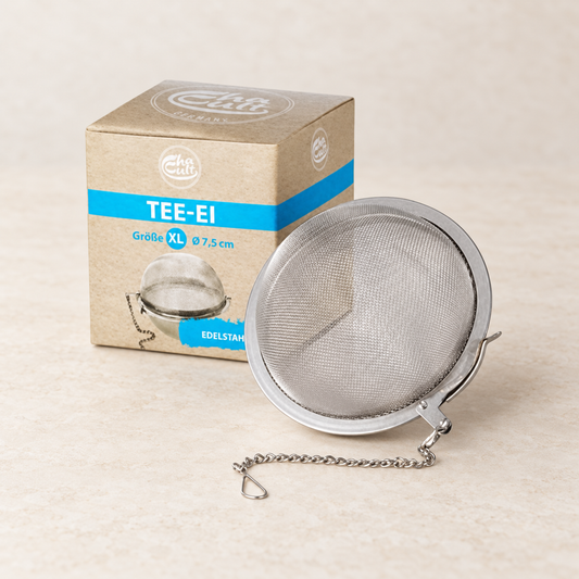 TEEMANDO Atelier – Tee-Ei "Ball" von Cha Cult, Edelstahl Ø ca. 7,5 cm