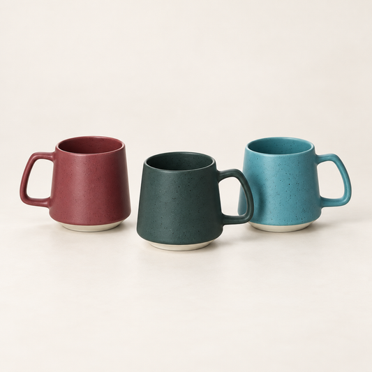 Becher Belize Steinzeug, matt, 3er-Set – TEEMANDO Atelier
