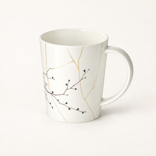 Becher "Cupti Akashi" Fine Bone China mit Goldauflage – 1 Stück
