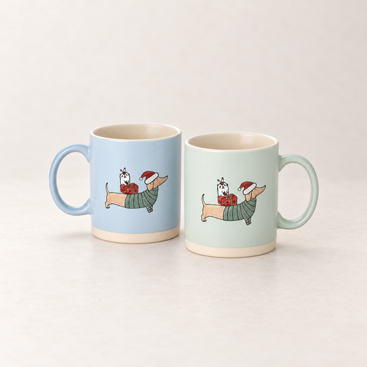 Becher "Freddy" Steinzeug – 2er-Set im TEEMANDO Atelier