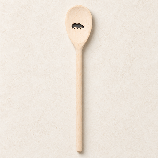 Individueller Kochlöffel Nashorn – TEEMANDO Atelier