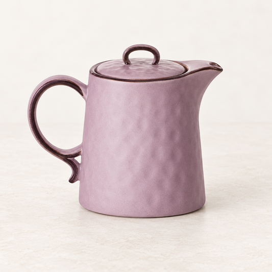 Kanne „Nilla“ Steinzeug mit Relief – TEEMANDO Atelier
