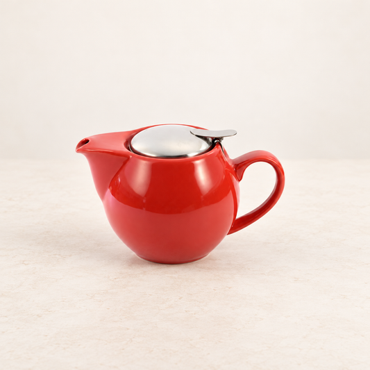 Kanne "Saara", 0,5 l Porzellan, rot ChaCult – TEEMANDO Atelier