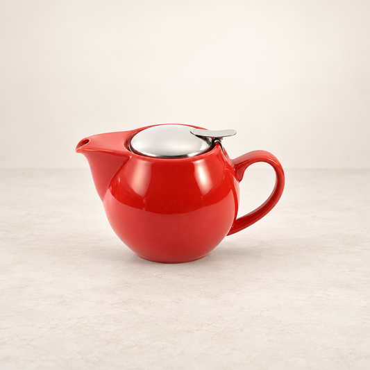 Kanne Saara Porzellan rot 0,9 l ChaCult – TEEMANDO Atelier