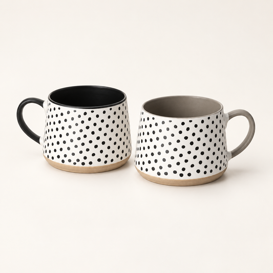 Becher Lone New Bone China, 2er-Set – TEEMANDO Atelier