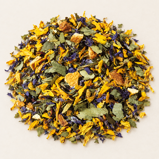 Kräuterteemischung Ruhige Stunde ohne Zusatz von Aroma – TEEMANDO Atelier