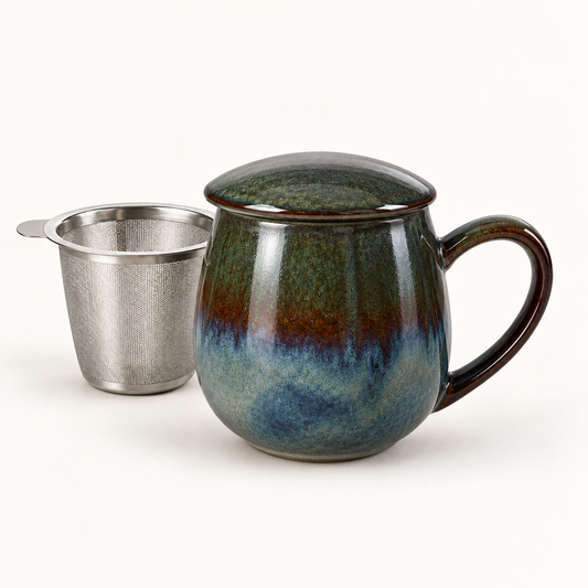 TEEMANDO Atelier – Saara Reactive Glaze dunkelgrün DB33105