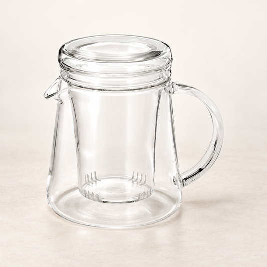 Teekanne „Elio“ aus Glas, 3-teilig, 0,4 l – TEEMANDO Atelier