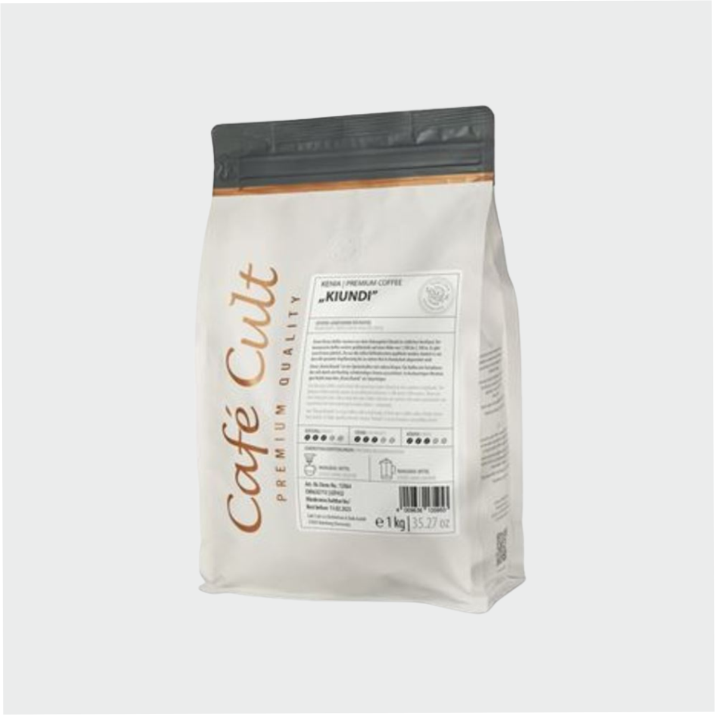 Kaffee Kenya Kiundi in 1 kg Tüte, ganze Bohne