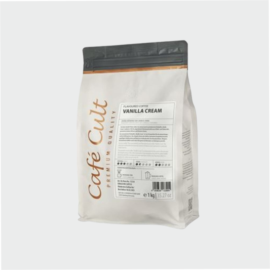 Kaffee "Vanilla Cream" in 1 kg Tüte, ganze Bohne aromatisiert