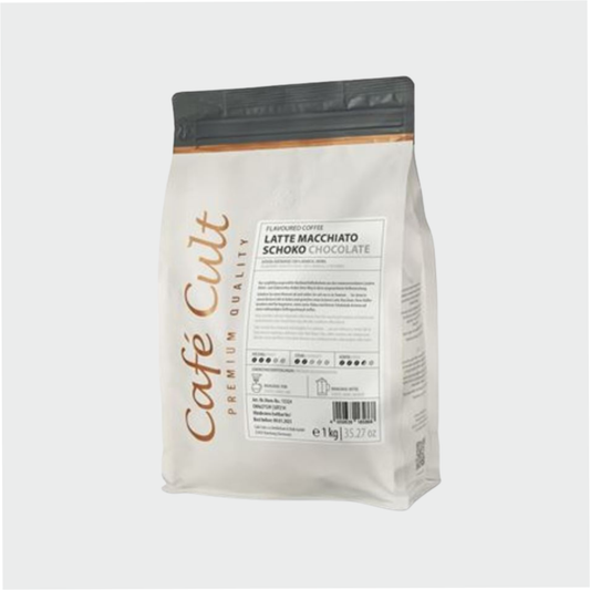Kaffee "Latte Macchiato Schoko" in 1 kg Tüte, ganze Bohne aromatisiert