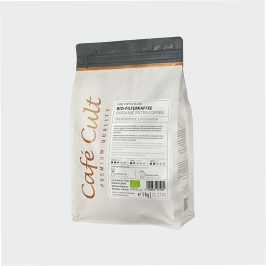 BIO Filterkaffee in 1 kg Tüte, ganze Bohne DE-ÖKO-006 1 kg