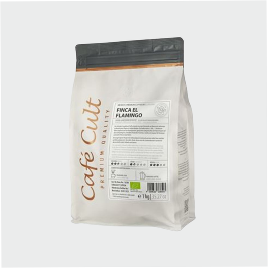 BIO Kaffee Mexico k.b.A. "Finca El Flamingo" in 1 kg Tüte, ganze Bohne DE-ÖKO-006