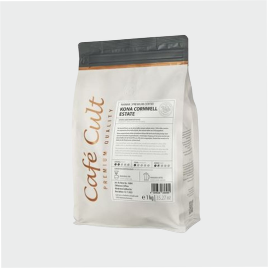 Produkte Kaffee Hawaii Kona Cornwell Estate in 1 kg Tüte, ganze Bohne Extra Fancy