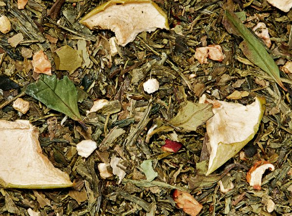 Grünteemischung Apfel-Inge (Ingwer-Apfel-Note) aromatisiert 1 kg
