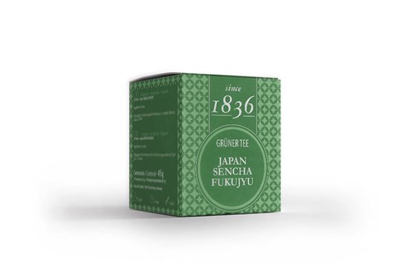 Grüner Tee Japan Sencha Fukujyu 50 Pyramidenbeutel im Sachet à 3 g