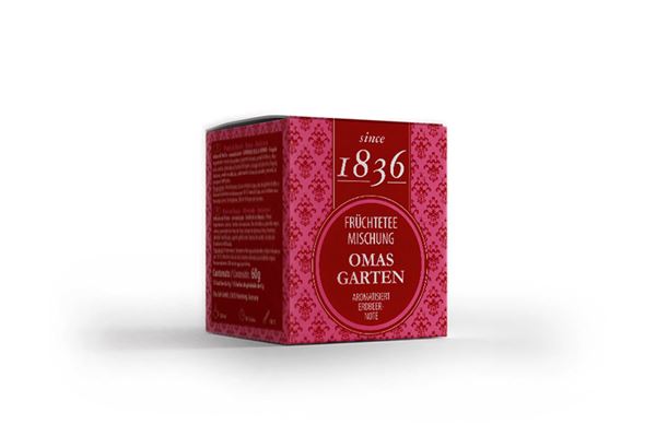 Früchteteemischung Oma´s Garten Erdbeer-Note aromatisiert 50 Pyramidenbeutel im Sachet à 4 g
