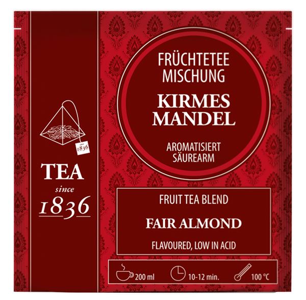 Früchteteemischung Kirmesmandel aromatisiert 50 Pyramidenbeutel