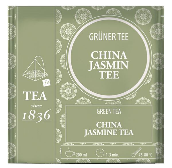 Grüner Tee China OP Jasmin 50 Pyramidenbeutel im Sachet à 3 g