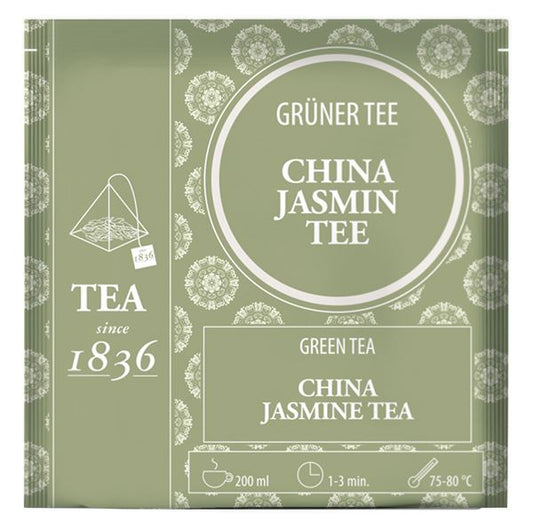 Grüner Tee China OP Jasmin 50 Pyramidenbeutel im Sachet à 3 g