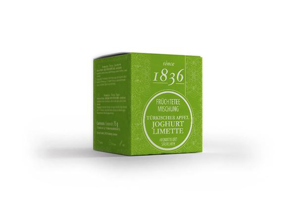 Früchteteemischung Türkischer Apfel Joghurt-Limette aromatisiert 50 Pyramidenbeutel im Sachet à 5 g